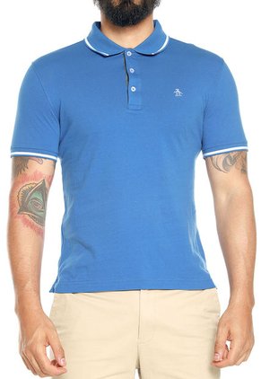 Polo Azul Royal-Blanco Original Penguin