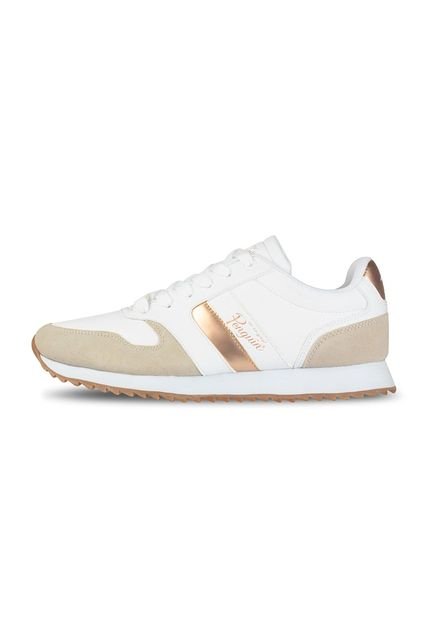 Tenis Penguin Corales Para Mujer-Blanco/Dorado