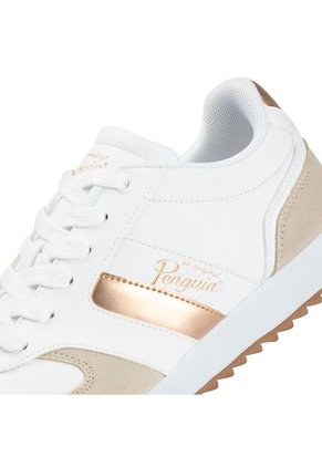 Tenis Penguin Corales Para Mujer-Blanco/Dorado