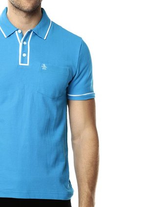 Camiseta Polo Azul Turquesa Original Penguin