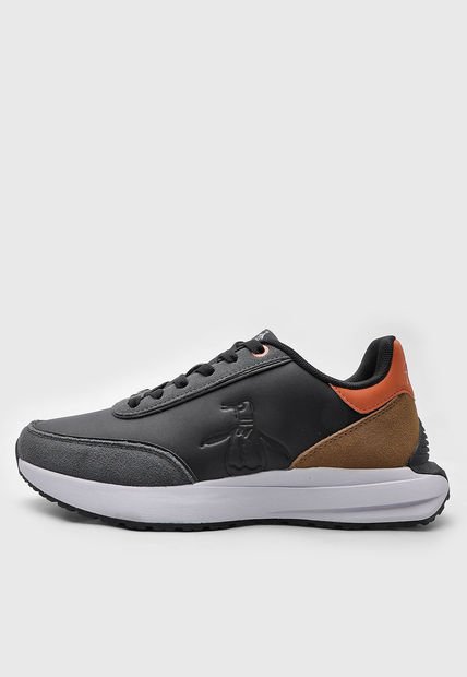 Tenis Lifestyle Negro-Café-Naranja Original Penguin Cruses