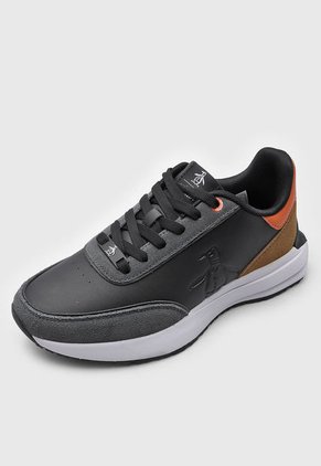 Tenis Lifestyle Negro-Café-Naranja Original Penguin Cruses