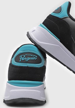 Tenis Lifestyle Negro-Blanco-Turquesa Original Penguin