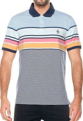 Polo Azul-Naranja-Rosa-Verde Original Penguin