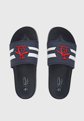 Playera Azul Navy-Blanco-Rojo Original Penguin Patrol