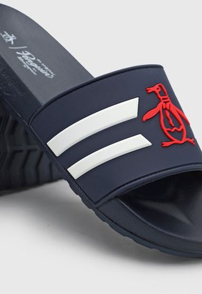 Playera Azul Navy-Blanco-Rojo Original Penguin Patrol