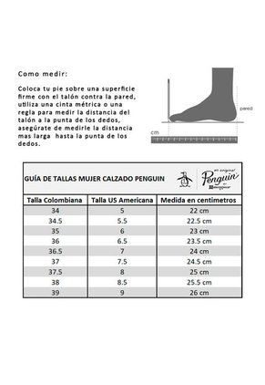 Tenis Penguin Para Mujer-Blanco