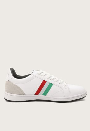 Tenis Lifestyle Blanco-Rojo-Verde Original Penguin Baikal