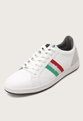 Tenis Lifestyle Blanco-Rojo-Verde Original Penguin Baikal