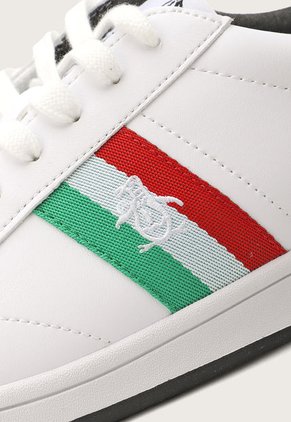 Tenis Lifestyle Blanco-Rojo-Verde Original Penguin Baikal