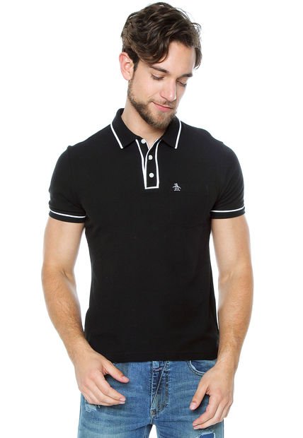Polo Negro Original Penguin