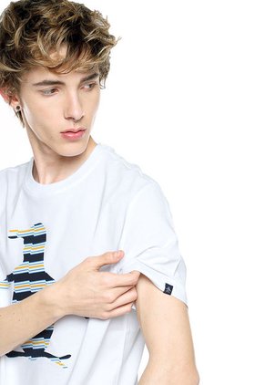 Camiseta Blanco-Azul Original Penguin