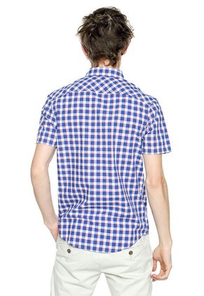 Camisa Azul-Blanco-Rojo Original Penguin
