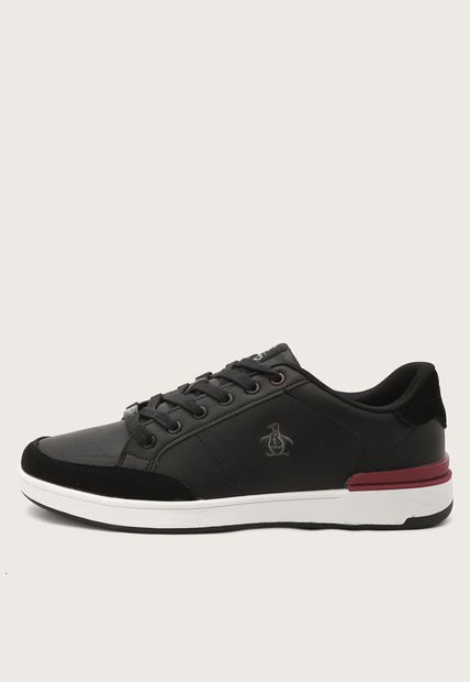 Tenis Lifestyle Negro-Blanco-Vinotinto Original Penguin Roof