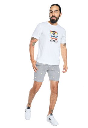 Bermuda Blanco-Negro-Amarillo Original Penguin