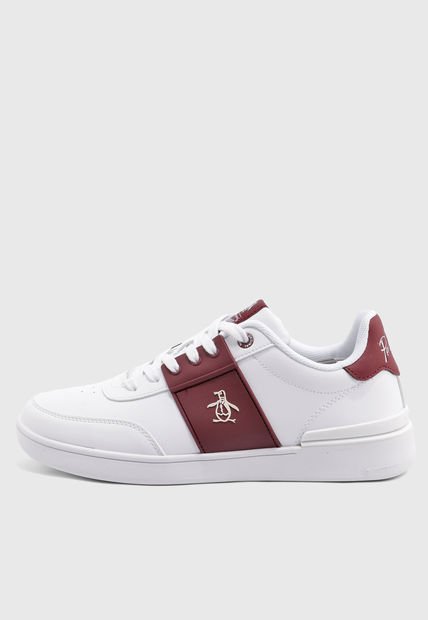Tenis Lifestyle Blanco-Borgoña Original Penguin Pablo