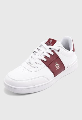 Tenis Lifestyle Blanco-Borgoña Original Penguin Pablo