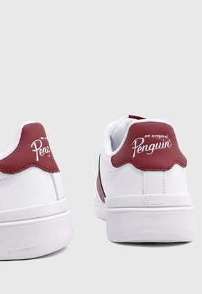 Tenis Lifestyle Blanco-Borgoña Original Penguin Pablo