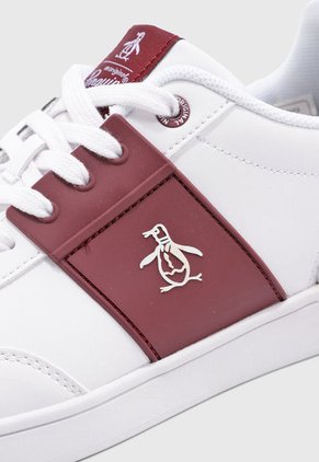 Tenis Lifestyle Blanco-Borgoña Original Penguin Pablo