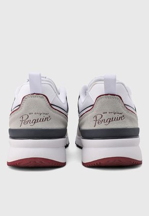 Tenis Lifestyle Blanco-Gris-Vino-Azul Original Penguin