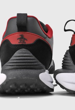 Tenis Lifestyle Negro-Blanco-Rojo Original Penguin Cruses