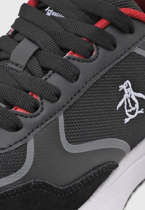 Tenis Lifestyle Negro-Blanco-Rojo Original Penguin Cruses