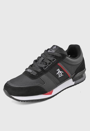 Tenis Lifestyle Negro-Blanco-Rojo Original Penguin