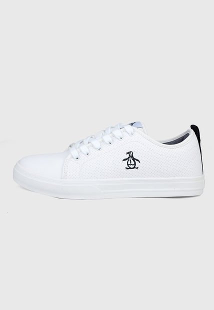 Ropa Zapatos Marca Pinguino Tenis Blanco-Azul Original Penguin