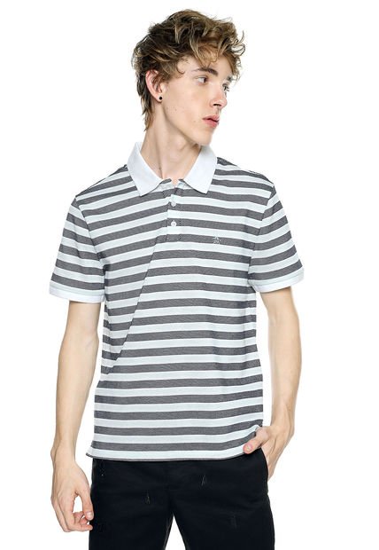 Polo Azul-Blanco Original Penguin