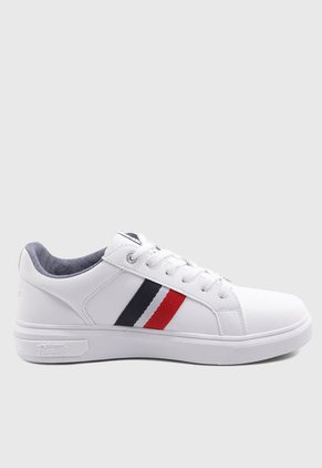 Tenis Lifestyle Blanco-Azul Navy-Rojo Original Penguin Cross