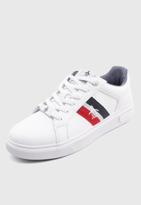 Tenis Lifestyle Blanco-Azul Navy-Rojo Original Penguin Cross