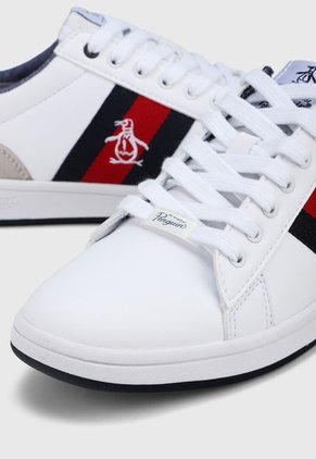 Tenis Blanco-Azul-Rojo Original Penguin