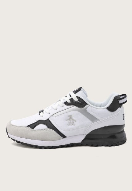 Tenis Lifestyle Blanco-Negro-Plateado Original Penguin Angel