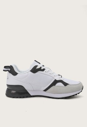 Tenis Lifestyle Blanco-Negro-Plateado Original Penguin Angel