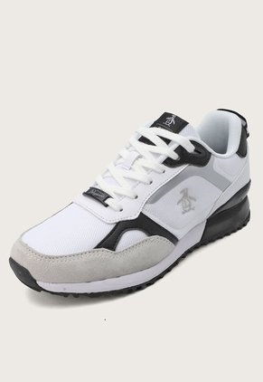 Tenis Lifestyle Blanco-Negro-Plateado Original Penguin Angel