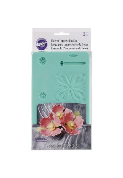 MOLDE SILICONA IMPRESION DE FLORES