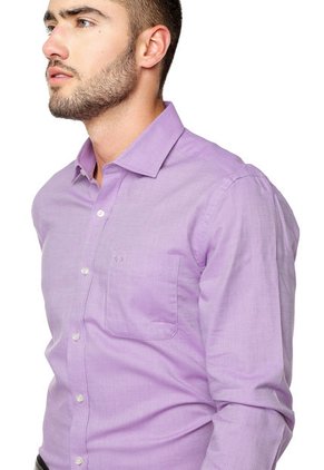 Camisa Lila Oscar De La Renta