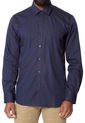 Camisa Azul-Negro Oscar de la Renta de Oscar de la Renta