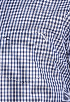 Camisa Azul-Blanco Oscar de la Renta