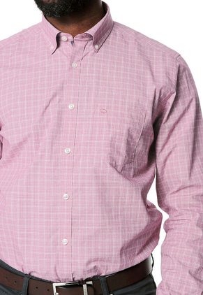 Camisa Oscar de la Renta Rosa-Blanco