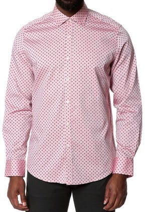 Camisa Rosa-Negro Oscar de la Renta	
