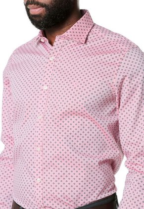Camisa Rosa-Negro Oscar de la Renta	
