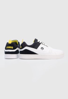 Tenis Skateboarding Blanco-Azul-Amarillo Osiris Mullen