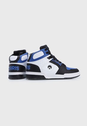 Tenis Skateboarding Blanco-Azul-Negro Osiris 360 Flip