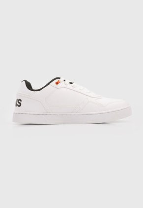 Tenis Skateboarding Blanco-Negro-Naranja Osiris Commander