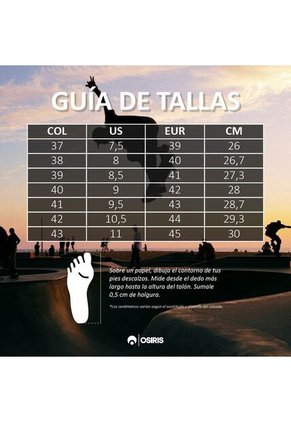 ZAPATILLAS HOMBRE OSIRIS BLANCO/GRIS DECK