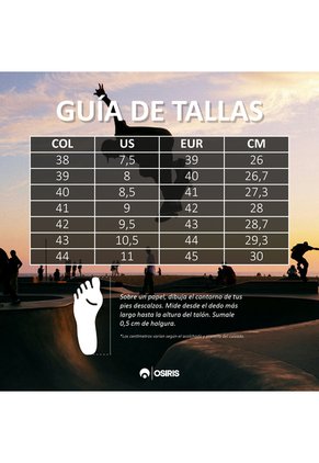 Zapatillas Hombre Osiris DECK Negro