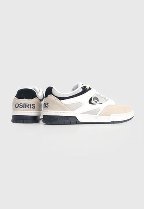 Tenis Skateboarding Blanco-Beige-Azul Osiris