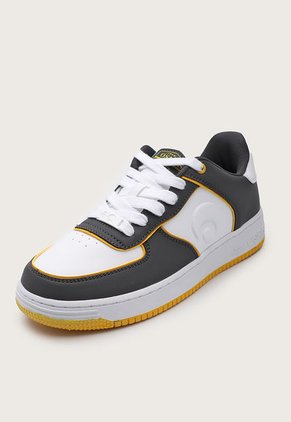 Tenis Skateboarding Gris-Amarillo-Blanco Osiris Bugatti