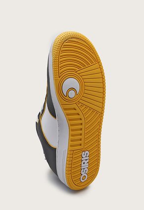 Tenis Skateboarding Gris-Amarillo-Blanco Osiris Bugatti